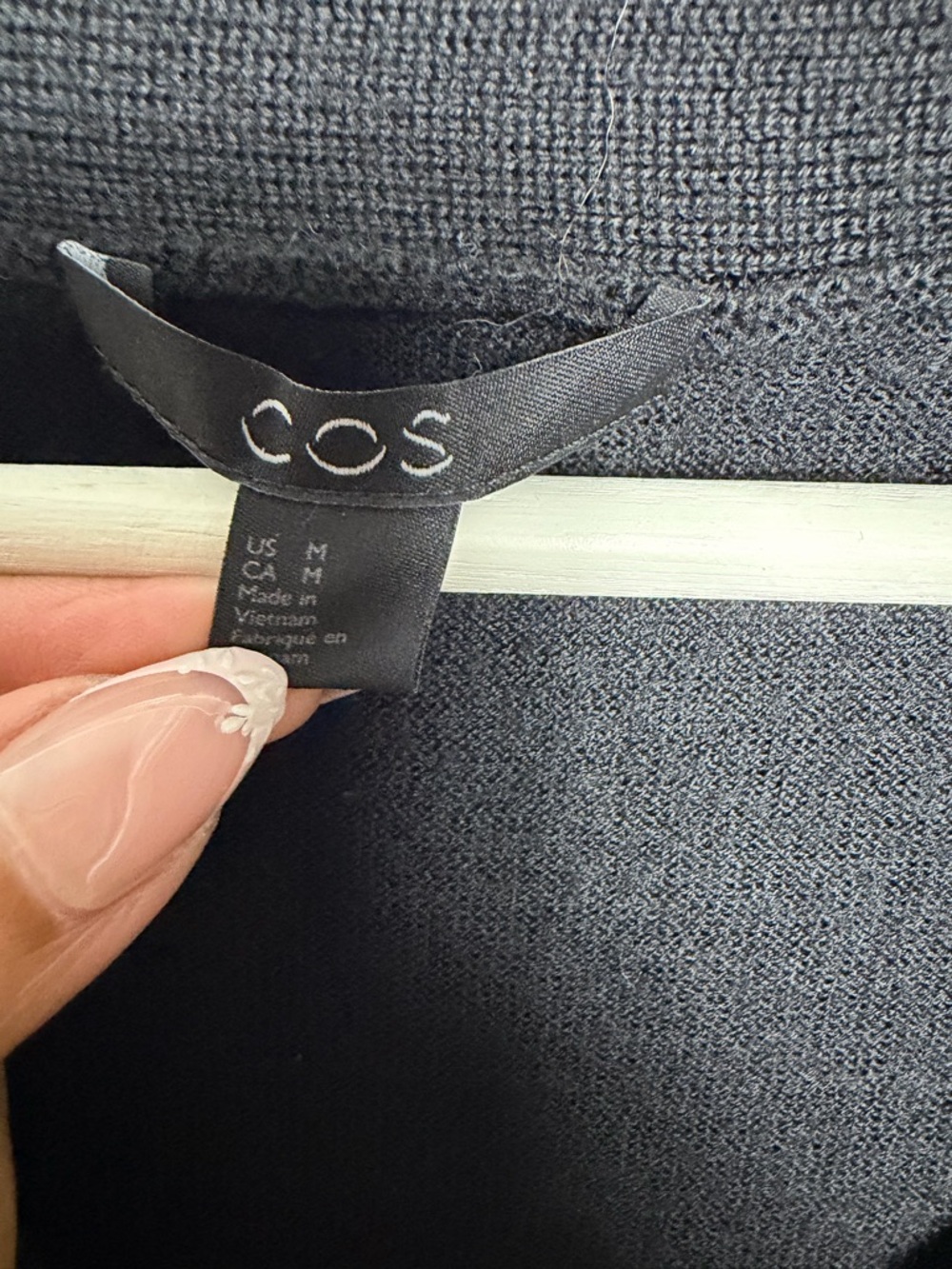 COS Black Button Down Wool Cardigan - Picture 5 of 7